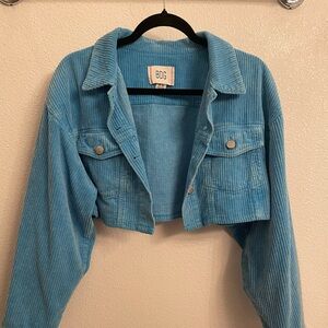 Urban Outfitters Blue Crop Jacket